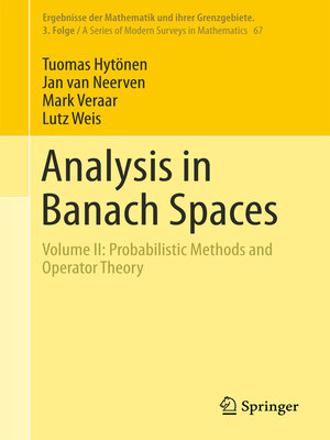 cover image of Analysis in Banach Spaces